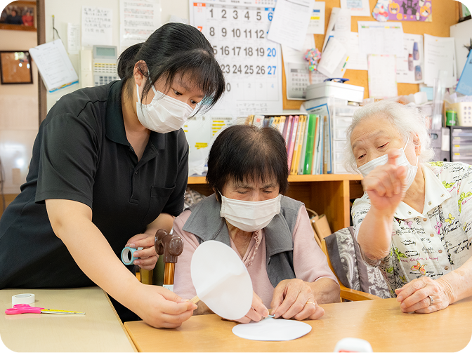 デイサービスみんなの樹での活動の様子